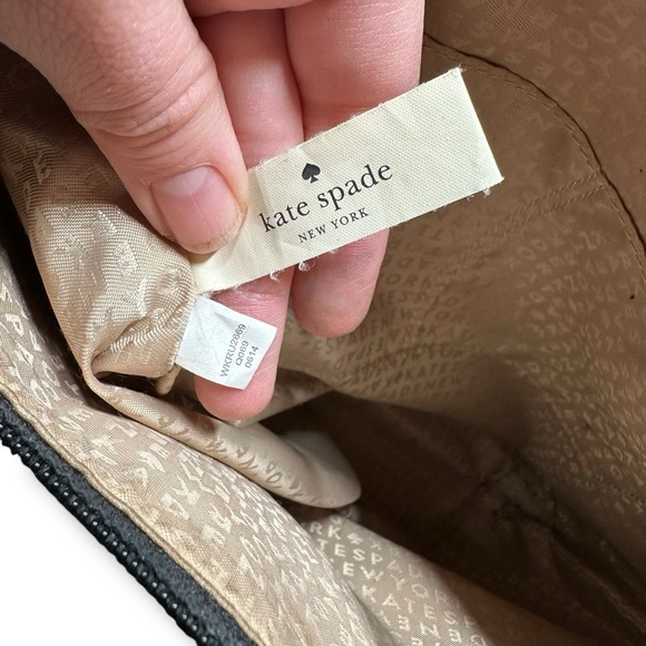 Kate Spade Emerald Ave Black Patent Leather Embossed Tote - Picture 7 of 14